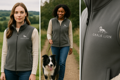 Chalk Lion Premium Fleece Gilet