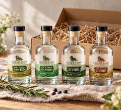 The Signature Collection: four 20cl Chalk Lion gins